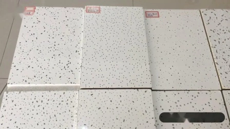 Top-China-Lieferant 2X4 14 mm schalldichte akustische Deckenplatten aus Cielo Falso Fibra-Mineralfaser