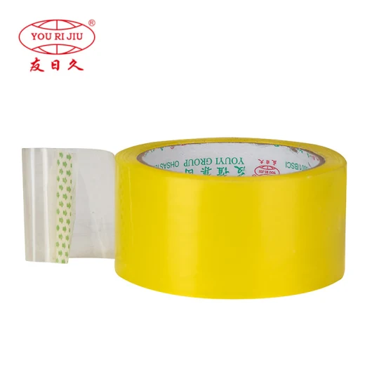 30 % Rabatt auf Yourijiu Crystal Yellowish Waterproof Clear BOPP OPP Adhesive Packaging Economic Grade Customized Design Easy Tear Tape